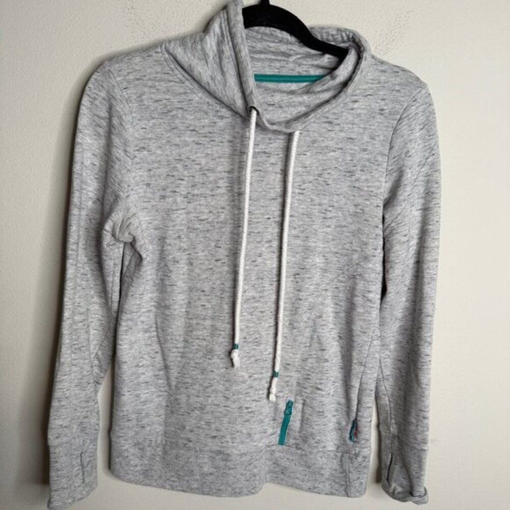 Janji Gray Cowl Neck Sweater